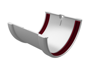 Grand Line ПВХ Соединитель желобов белый