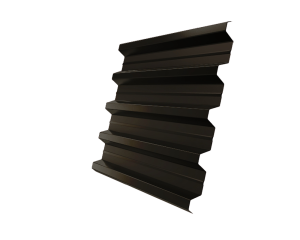 Лист профилированный H60R 0,5 Quarzit RR 32 темно-коричневый