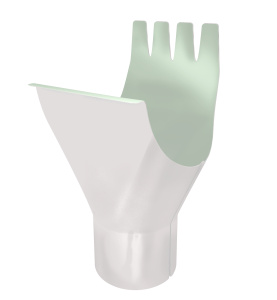 Воронка Optima, 125/90мм RAL 9003