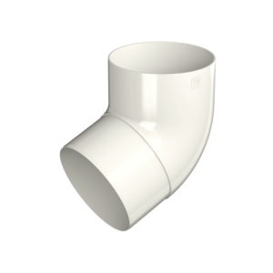 ТН ПВХ МАКСИ колено трубы 67° Белый