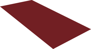 Плоский лист  0,4 PE-foil RAL 3005