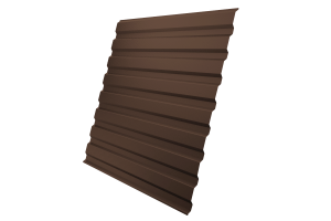 Лист профилированный С20А 0,5 GreenCoat Pural BT, matt RR 887 (RAL 8017 шоколад)