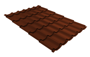 Металлочерепица Classic Velur 0,5 RAL 3009 оксидно-красный
