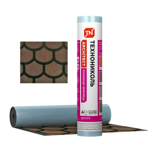 Рулонная черепица Бобровый хвост, коричневая