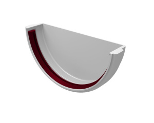 Grand Line ПВХ Заглушка желоба универсальная белая