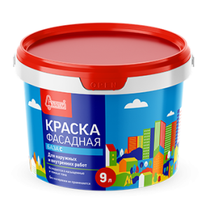 Краска Старатели фасадная супербелая База С 9л