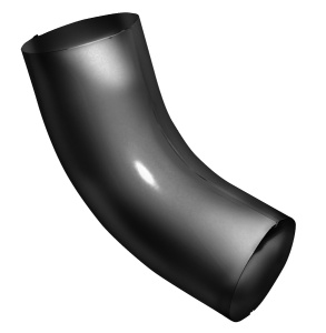 Колено GRAND LINE  60 град 125/90 мм RAL 9005