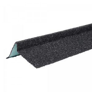 Планка торцевая левая с гранулятом Шинглас, графит