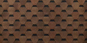 Гибкая черепица Docke PIE EURASIA/ ШЕСТИГРАННИК/ Светло-коричневый