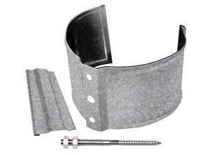 Кронштейн трубы на кирпич Optima, 100мм Zn