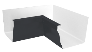 Угол желоба внутренний Vortex 90гр 127мм RAL 7024