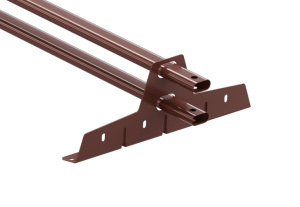 Снегозадержатель трубчатый VEGALux 25*45/2мм 3000мм для МЧ, ПН, мягкой кровли RAL 8017(Коричневый)