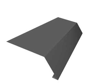 Планка карнизная Polyester темно-серый RAL 7024 (2000x50x10 мм)