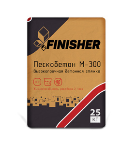 Пескобетон М-300 Finisher КСЗ 25кг