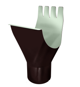 Воронка Optima, 125/90мм RAL 8017 шоколад