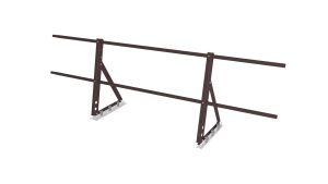 Ограждение кровельное под фальц Optima 0,65х2м RAL 8017