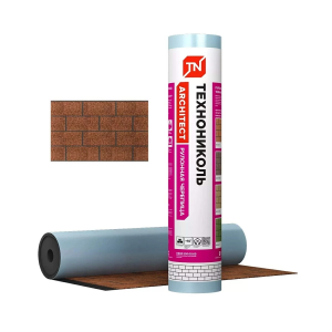 Рулонная черепица Кирпичная кладка, красная