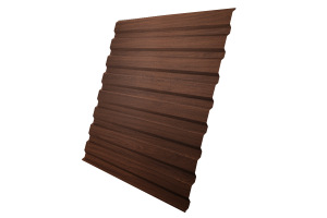 Лист профилированный С20A 0,45 Print Elite Choco Wood