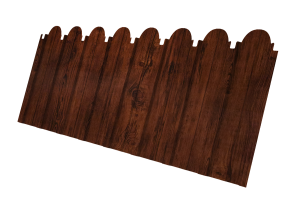 Лист профилированный С10A фигурный 0,45 PT Twincolor-foil Cherry Wood Eco