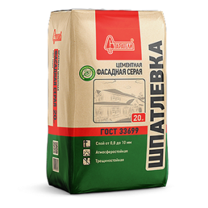 Шпатлевка Старатели фасадная серая 20кг