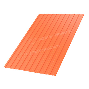 Профилированный лист С-8х1150 (ПЭ-01-2004 Чистый оранжевый-0.45)