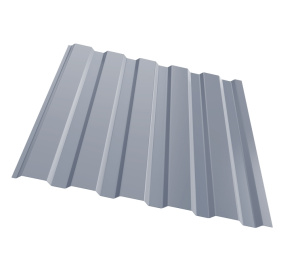 Профнастил оцинкованный С10, 0,5, ПЭ RAL 7047 SKARDEX (серый)