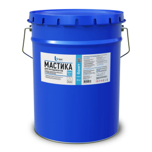 Мастика битумно-полимерная "Брит" Стандарт-Р для гидроизоляции фундаментов 20 кг