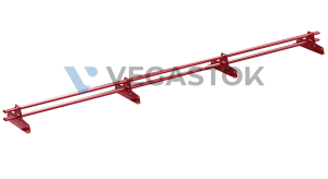 Снегозадержатель трубчатый VEGALux 25*45/2мм 3000мм для МЧ, ПН, мягкой кровли RAL 3005