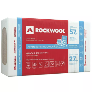 Rockwool Акустик 1000x600x27 мм (12 плит)