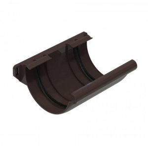 GLC PVC 152/100 соединитель желоба, коричневый RAL 8019