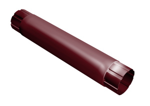 Труба круглая GRAND LINE 125/90 мм 1м RAL 3005