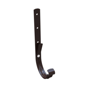 GLC PVC 152/100 кронштейн желоба усиленный, 4 мм, коричневый RAL 8019