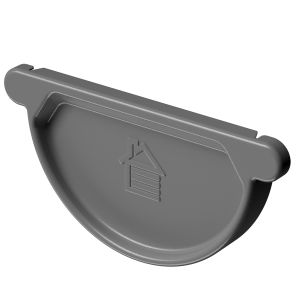 Заглушка желоба DOCKE STAL PREMIUM графит D125