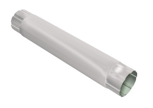 Труба круглая Optima, 90мм 1м RAL 9003