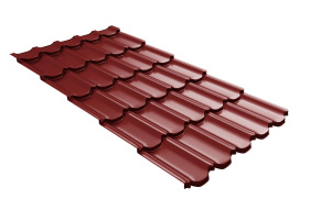 Металлочерепица Kvinta plus 3D Satin 0,5 RAL 3011