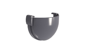 Grand Line ПВХ Заглушка желоба Дизайн 135 графит