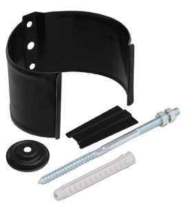 Кронштейн трубы (на кирпич) GRAND LINE 125/90 RAL 9005