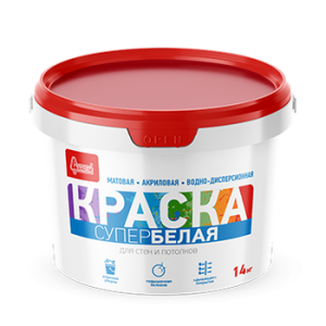 Краска Старатели ВД супербелая 14кг