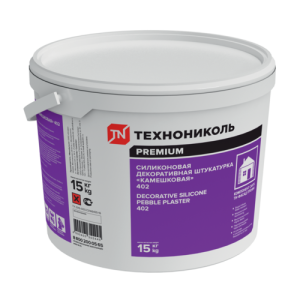 Силиконовая декоративная штукатурка ТЕХНОНИКОЛЬ 402 "камешковая" белый