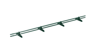 Снегозадержатель трубчатый VEGALite 20*40/1,2мм 3000мм для МЧ, ПН, мягкой кровли RAL 6005