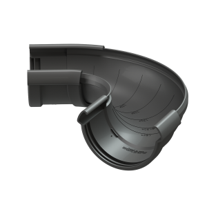 DOCKE LUX элемент угловой желоба регулируемый 60°-160° графит D=141 