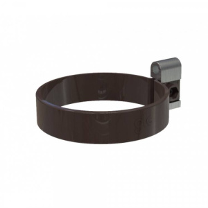 GLC PVC 152/100 хомут трубы пластиковый, коричневый RAL 8019