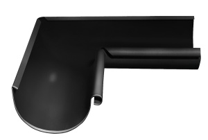 Угол желоба внутренний GRAND LINE 90 гр, 125 мм RAL 9005