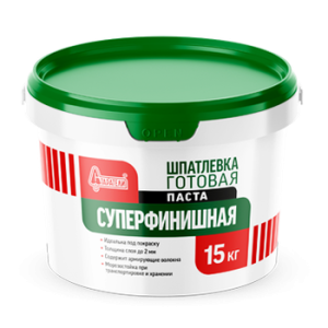 Шпатлевка готовая Старатели Суперфинишная 15кг