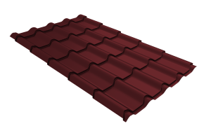 Металлочерепица Kamea Satin Matt 0,5 RAL 3005