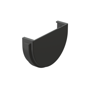 Заглушка желоба DOCKE PREMIUM графит D=120