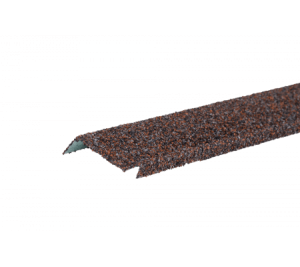 Планка примыкания с гранулятом Шинглас, красно-коричневый