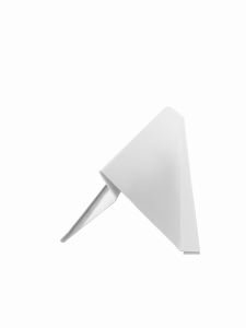 Планка торцевая для ГЧ Polyester белая  RAL9003 (10x60х30х85х10х10), 2м