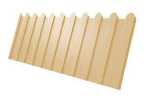 Лист профилированный С8А фигурный 0,45 PE-foil RAL 1014