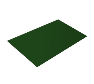 Плоский лист  0,45 PE-foil RAL 6002
